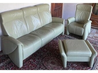 Luxusní moderní kožená souprava 3+1,2706