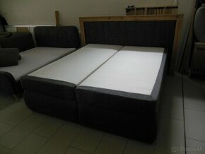 Moderná boxspring posteľ.