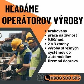 Operátor výroby - Krakovany