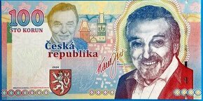 Sběratelská bankovka 100 KORUN Karel Gott, 2024, UNC