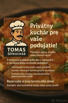 Ponúkame mobilné služby šéfkuchára