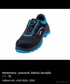 Veľkosť 44, MIX pracovná obuv špičkovej kvality, TOP