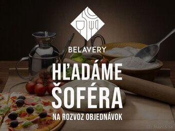 Hľadáme šoféra na rozvoz jedál