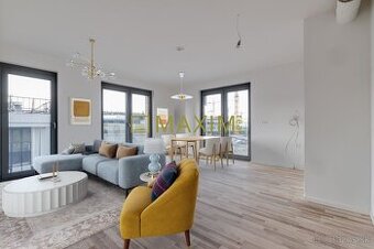 3 izbový apartmán s 2 balkónmi a parkingom v projekte Metrop