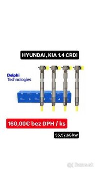 Repasované vstrekovače DELPHI 1.4 CRDi, 1.1 CRDi - KIA