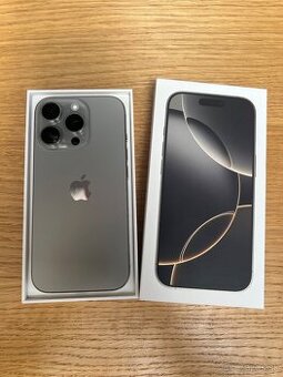 Predám iPhone 16 PRO 128GB, TOP stav, ZARUKA SK, VOLNY 100%