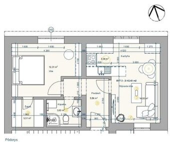 EXKLUZÍVNE 2i byt, Fabiniho ul., Spišská Nová Ves