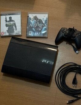 Sony PlayStation 3 500GB PS3 + 2x hra a 1x ovládač - 1