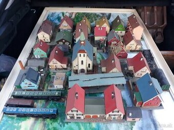 Modelová železnica-domčeky...TT...1:120...