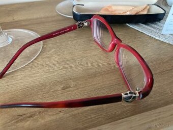 Dioptricke okuliare červený inidžový rám