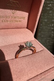 Zásnubný prsteň s diamantom 0.20 ct – 14kt zlato