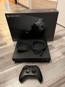 Xbox One X 1TB HDD konzola, prislusenstvo a vela hier