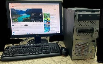 Predám kancelárski pc z win 11 intel core 2 duo bez ram