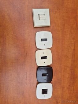 Retro jedno a dvoj vypínače