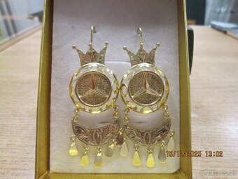 NÁUŠNICE ZLATO váha 12,64g