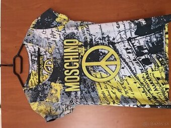 NOVÉ MOSCHINO crystal damske tricko S/M