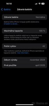 iPhone 16, Čierny, 128 GB
