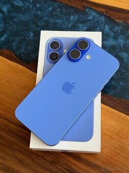 iPhone 16 128gb Blue 2r záruka o2 100% bateria
