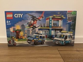 Lego - Zásahová centrála 60371 + policajné auto 60312