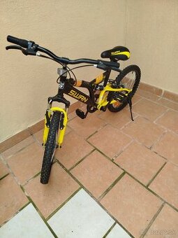 Detský celoodpružený horský bicykel