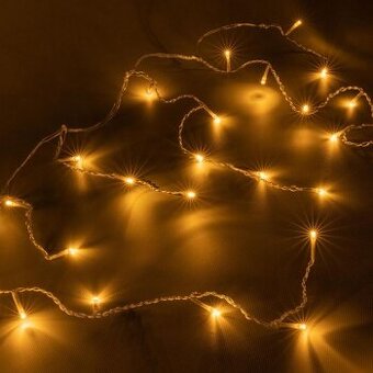 NOVÉ: Vianočný svetelný dážď - dĺžka 20 m, teplá biela