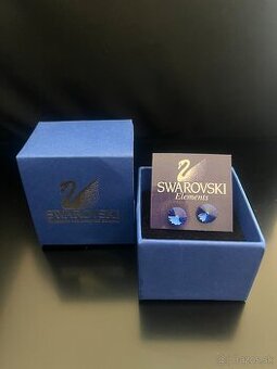Modré náušnice Swarovski