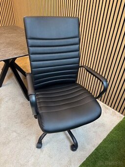 Kancelárska stolička MARLON – čierna, 3 ks – TOP stav