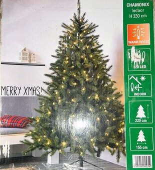 Umelý Vianočný Stromček s LED výšky 230 cm