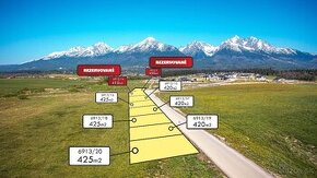Na Predaj posledné 2 rovinaté pozemky, Mlynica, 425m2.