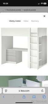Predám ikea vysoká postel Smastad