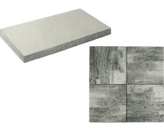 Plošná dlažba 60 x 30 x 5 cm sivo-grafitová - 72 ks