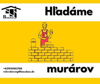 Hľadáme 4 murárov / betonárov Langerwehe Nemecko