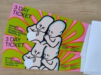 2x tlačený lístok na festival Pohoda 2025