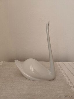 Royal dux labuť Brusel porcelánová soška