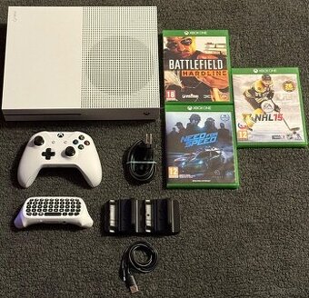 XBOX Microsoft Xbox One S 500GB + Darček nabíjacia stanica