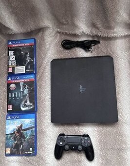 Sony PlayStation 4 (1TB) + 3 hry + ovladač - PS4 - TOP STAV