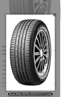 NOVÉ Nexen N’blue HD Plus 205/55 R16 91V