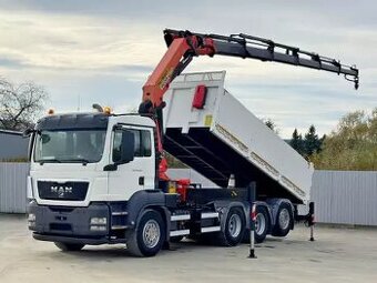 MAN TGS 35.440  Sklápač + HDS + PILOT  8x4   TOP STAV