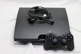 PS3 Slim CECH-3004B 320GB + originál ovládač + káble