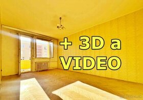 ViP 3D a video. 3+1 byt 75m2 s loggiou, nízke náklady.Zvolen