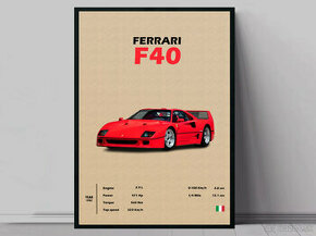 Obraz Ferrari F40 o