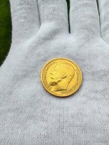Zlatá minca Ruský  15 Rubľ 12.9g AU