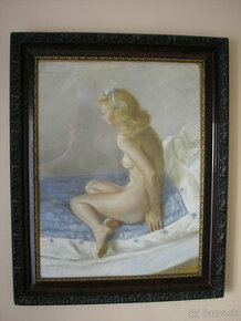 Predám starý obraz 76x61cm