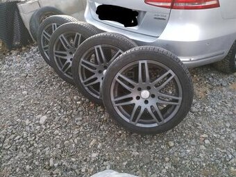 Elektrony,alu disky R18 Audi plus zanovne pneumatiky 5x112