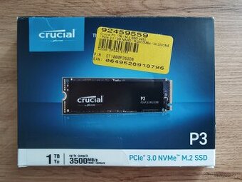 SSD disk Crucial P3, 1TB