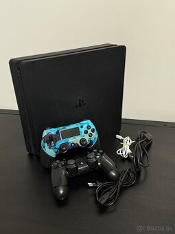 Playstation 4 Slim 1000Gb + záruka 12 mesiacov + 2 ovladace