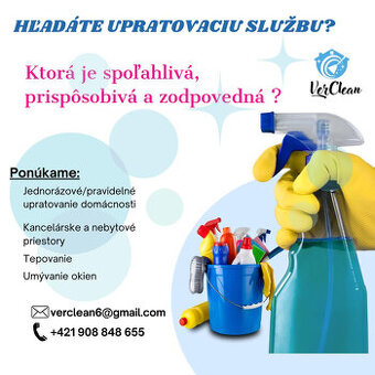 Ponúkame pravidelné aj jednorazové upratovanie