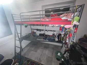 Poschodová posteľ s písacím stolom IKEA