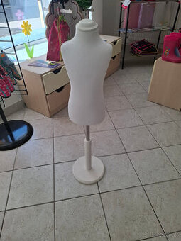 Krajčírska panna / detská figurína 3/4 roky biela
