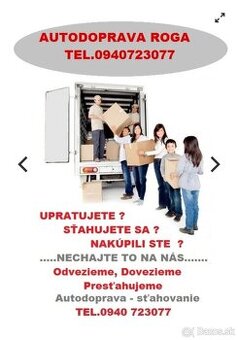 PREPRAVA,SŤAHOVANIE,VYPRATANIE NITRA,SR,EU